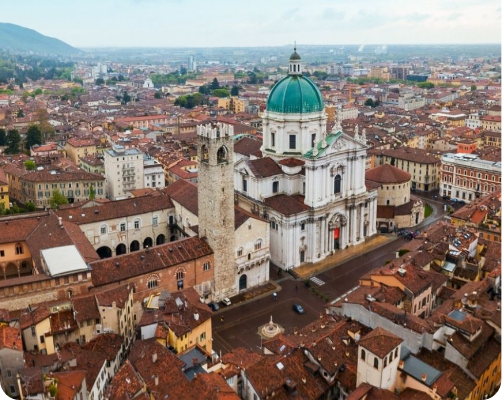 Brescia vista dall'alto